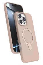 Newface Apple iPhone 16 Pro Regal Magsafe Standlı Kapak - Çöl Titanyum