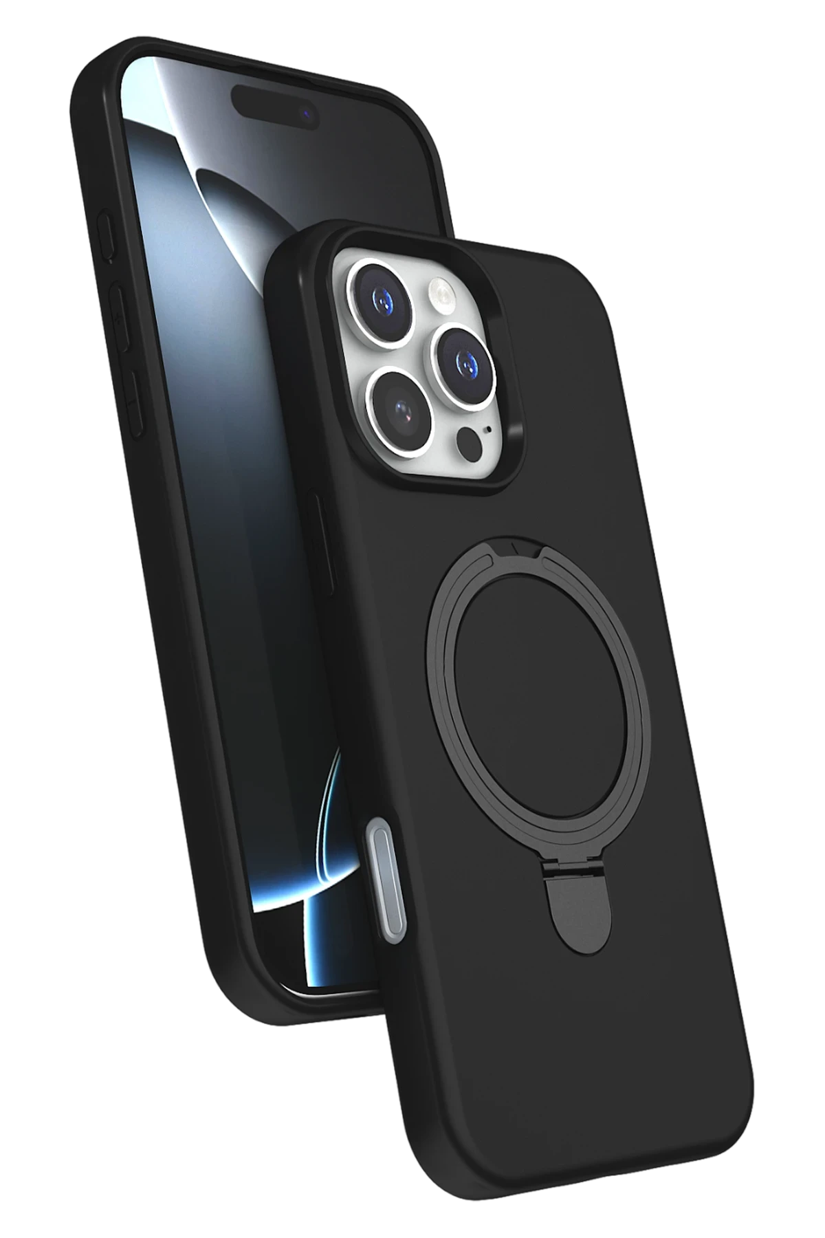 newface-apple-iphone-16-pro-regal-magsafe-standli-kapak-siyah-default.webp Newface Apple iPhone 16 Pro Regal Magsafe Standlı Kapak - Siyah - Görsel 1