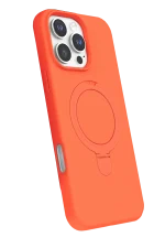 Newface Apple iPhone 16 Pro Regal Magsafe Standlı Kapak - Turuncu - Görsel 2