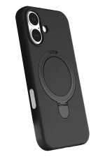Newface Apple iPhone 16 Regal Magsafe Standlı Kapak - Siyah - Görsel 2
