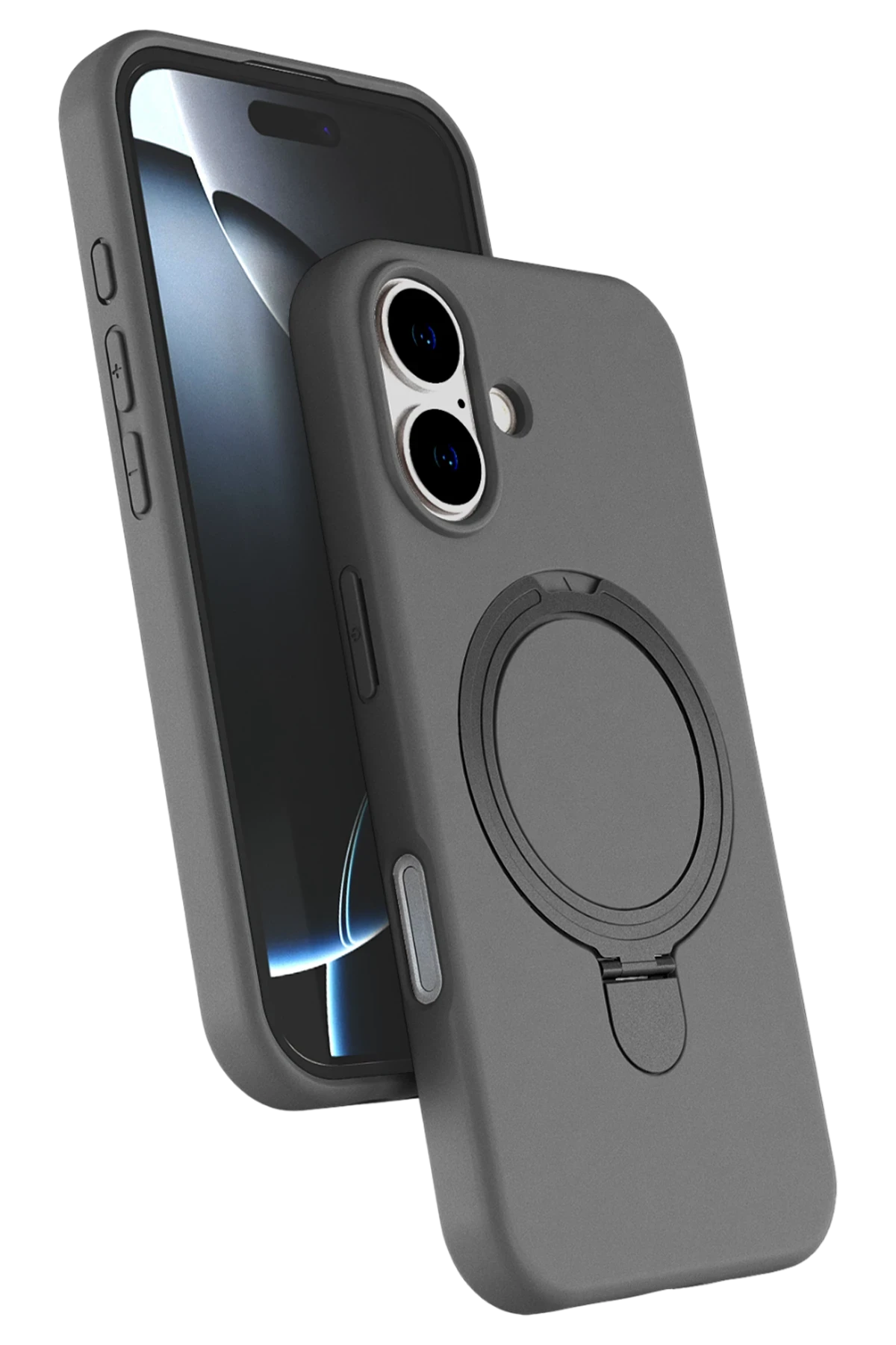 newface-apple-iphone-16-regal-magsafe-standli-kapak-titan-gri-default.webp Newface Apple iPhone 16 Regal Magsafe Standlı Kapak - Titan Gri - Görsel 1