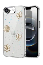 Newface Apple iPhone 16E Fiyonk Desenli Kapak - Desen 10