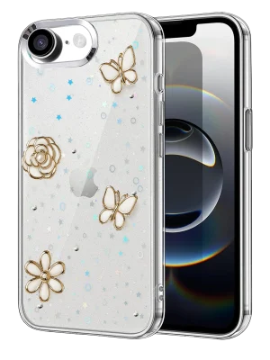 Newface Apple iPhone 16E Fiyonk Desenli Kapak - Desen 10