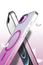 Newface Apple iPhone 16E Glossy Magsafe Kapak - Mavi - Görsel 3