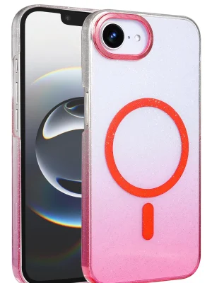 Newface Apple iPhone 16E Glossy Magsafe Kapak - Pembe