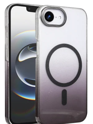 Newface Apple iPhone 16E Glossy Magsafe Kapak - Siyah