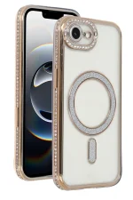 Newface Apple iPhone 16E Joke Simli Magneticsafe Kılıf - Gold