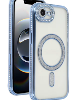 Newface Apple iPhone 16E Joke Simli Magneticsafe Kılıf - Mavi