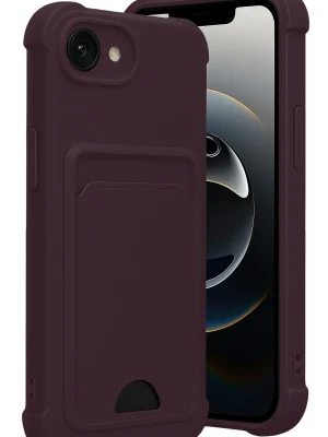 Newface Apple iPhone 16E Kelvin Kartvizitli Silikon - Derin Mor