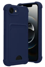 Newface Apple iPhone 16E Kelvin Kartvizitli Silikon - Lacivert