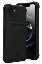 Newface Apple iPhone 16E Kelvin Kartvizitli Silikon - Siyah