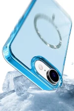 Newface Apple iPhone 16E Live Diamond Magsafe Kapak - Pembe - Görsel 3