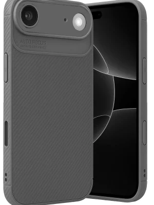 Newface Apple iPhone 17 Air Auto Focus Karbon Kapak - Gri