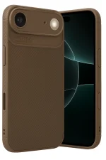 Newface Apple iPhone 17 Air Auto Focus Karbon Kapak - Kahverengi