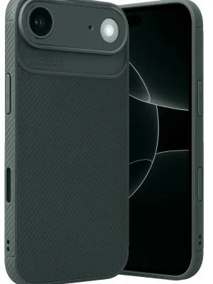 Newface Apple iPhone 17 Air Auto Focus Karbon Kapak - Koyu Yeşil