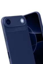 Newface Apple iPhone 17 Air Auto Focus Karbon Kapak - Lacivert - Görsel 3