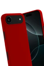 Newface Apple iPhone 17 Air First Silikon - Kırmızı - Görsel 3