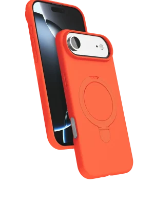 Newface Apple iPhone 17 Air Regal Magsafe Standlı Kapak - Turuncu