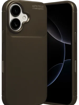 Newface Apple iPhone 17 Auto Focus Karbon Kapak - Kahverengi