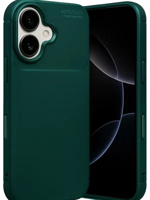 Newface Apple iPhone 17 Auto Focus Karbon Kapak - Koyu Yeşil