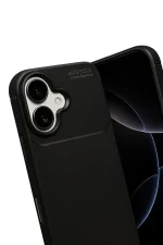 Newface Apple iPhone 17 Auto Focus Karbon Kapak - Siyah - Görsel 2