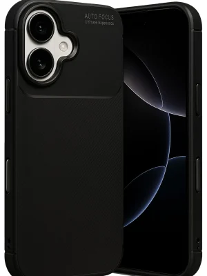 Newface Apple iPhone 17 Auto Focus Karbon Kapak - Siyah