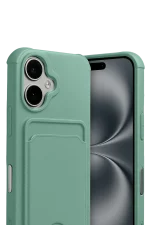 Newface Apple iPhone 17 Kelvin Kartvizitli Silikon - Açık Yeşil - Görsel 2