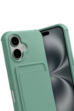 Newface Apple iPhone 17 Kelvin Kartvizitli Silikon - Açık Yeşil - Görsel 3