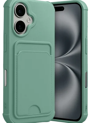 Newface Apple iPhone 17 Kelvin Kartvizitli Silikon - Açık Yeşil