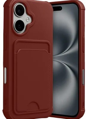 Newface Apple iPhone 17 Kelvin Kartvizitli Silikon - Bordo