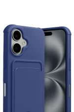 Newface Apple iPhone 17 Kelvin Kartvizitli Silikon - Lacivert - Görsel 2