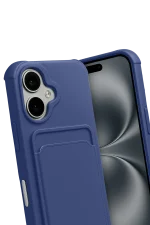 Newface Apple iPhone 17 Kelvin Kartvizitli Silikon - Lacivert - Görsel 3