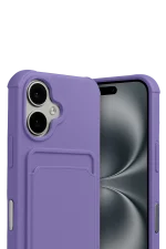 Newface Apple iPhone 17 Kelvin Kartvizitli Silikon - Lila - Görsel 2