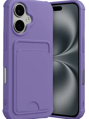 Newface Apple iPhone 17 Kelvin Kartvizitli Silikon - Lila