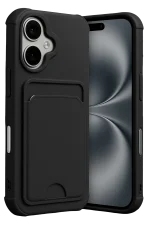 Newface Apple iPhone 17 Kelvin Kartvizitli Silikon - Siyah