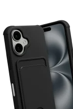 Newface Apple iPhone 17 Kelvin Kartvizitli Silikon - Siyah - Görsel 3