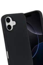 Newface Apple iPhone 17 Nano içi Kadife Silikon - Siyah - Görsel 2