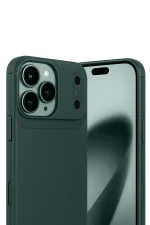 Newface Apple iPhone 17 Pro Auto Focus Karbon Kapak - Koyu Yeşil - Görsel 2