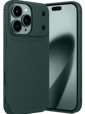 Newface Apple iPhone 17 Pro Auto Focus Karbon Kapak - Koyu Yeşil