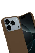 Newface Apple iPhone 17 Pro First Silikon - Kahverengi - Görsel 3