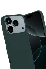 Newface Apple iPhone 17 Pro First Silikon - Koyu Yeşil - Görsel 3