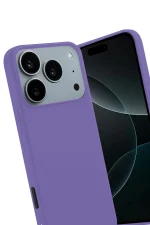 Newface Apple iPhone 17 Pro First Silikon - Lila - Görsel 3