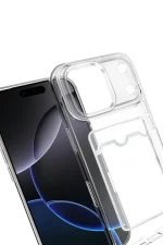 Newface Apple iPhone 17 Pro Kart Şeffaf Silikon - Şeffaf - Görsel 2