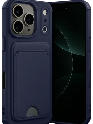 Newface Apple iPhone 17 Pro Kelvin Kartvizitli Silikon - Lacivert