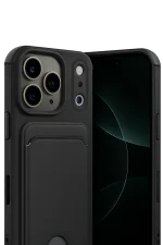 Newface Apple iPhone 17 Pro Kelvin Kartvizitli Silikon - Siyah - Görsel 2