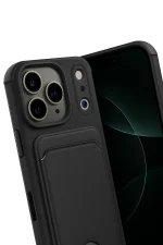 Newface Apple iPhone 17 Pro Kelvin Kartvizitli Silikon - Siyah - Görsel 3