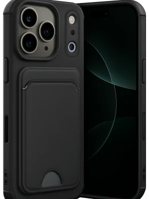 Newface Apple iPhone 17 Pro Kelvin Kartvizitli Silikon - Siyah