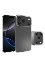 Newface Apple iPhone 17 Pro Lüx Şeffaf Silikon - Şeffaf - Görsel 3