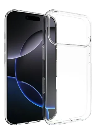 Newface Apple iPhone 17 Pro Lüx Şeffaf Silikon - Şeffaf