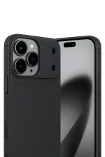 Newface Apple iPhone 17 Pro Max Auto Focus Karbon Kapak - Siyah - Görsel 2